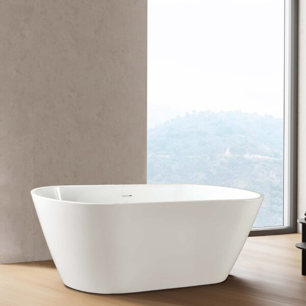 ZIMMER RONDO vrijstaand bad 180 × 80 × 58 cm wit