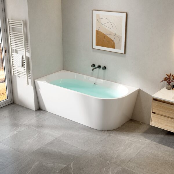ZIMMER ZENITH hoekbad 170 × 78 × 58 cm wit links