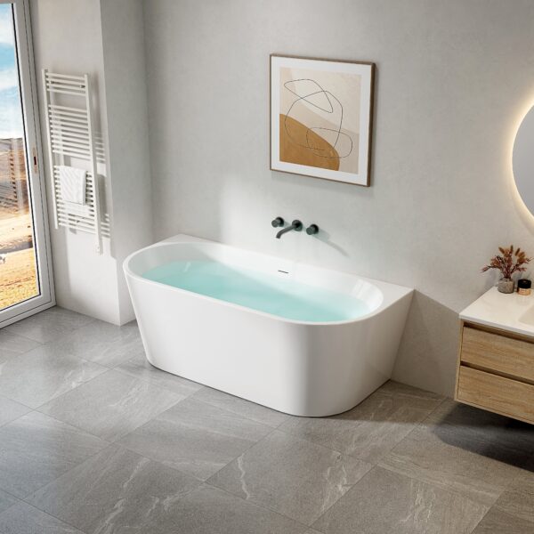 ZIMMER ZENITH halfvrijstaand bad 170 × 78 × 58 cm wit
