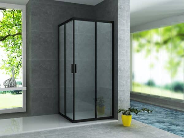 ZIMMER FORMA douchecabine 90 × 140 × 190 cm mat zwart