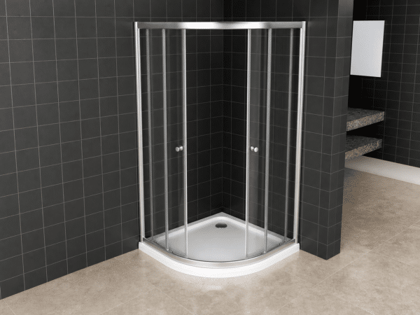 ZIMMER CURVE douchecabine 90 × 90 × 190 cm chroom