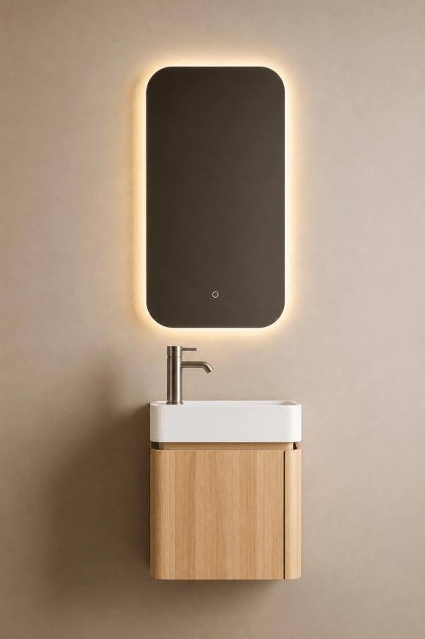STELLAR PHELL II toiletmeubelset 44 × 25 × 38 cm naturel eik