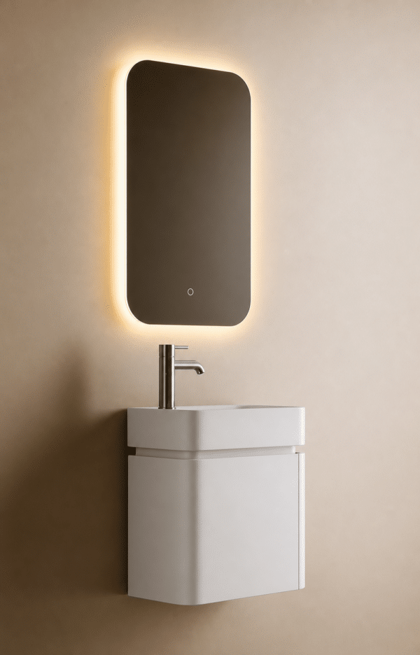STELLAR PHELL II toiletmeubelset 44 × 25 × 38 cm mat taupe