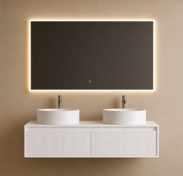 STELLAR FLOATING badkamermeubelset 120 × 50 × 30 cm mat wit