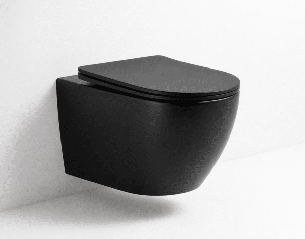 AQUAVIT HYDRO hangtoilet mat zwart randloos