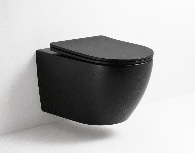 AQUAVIT TURBO hangtoilet mat zwart