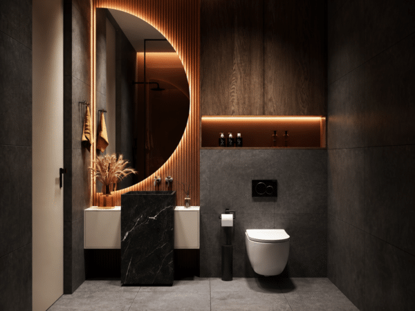ZIMMER HALFMAAN LED-spiegel 60 × 120 cm rechts