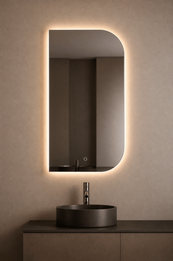 ZIMMER D-VORM LED-spiegel 50 × 100 cm rechts