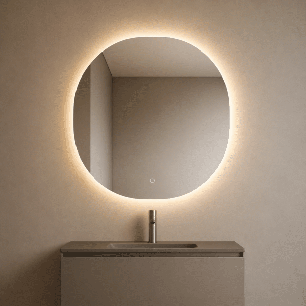 ZIMMER IRREGULAR LED-spiegel 80 × 80 cm