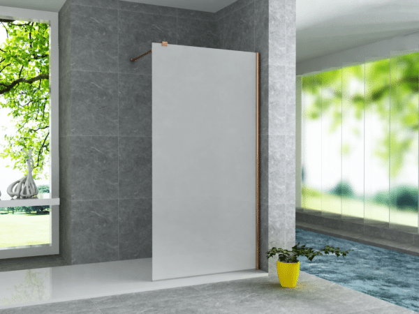 ZIMMER ALTO douchewand 160 × 200 cm koperbruin