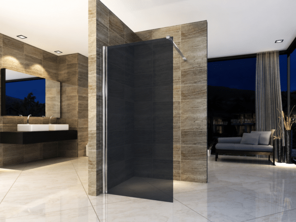 ZIMMER SMOKE douchewand 160 × 200 cm chroom