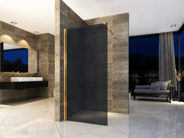 ZIMMER SMOKE douchewand 160 × 200 cm goud